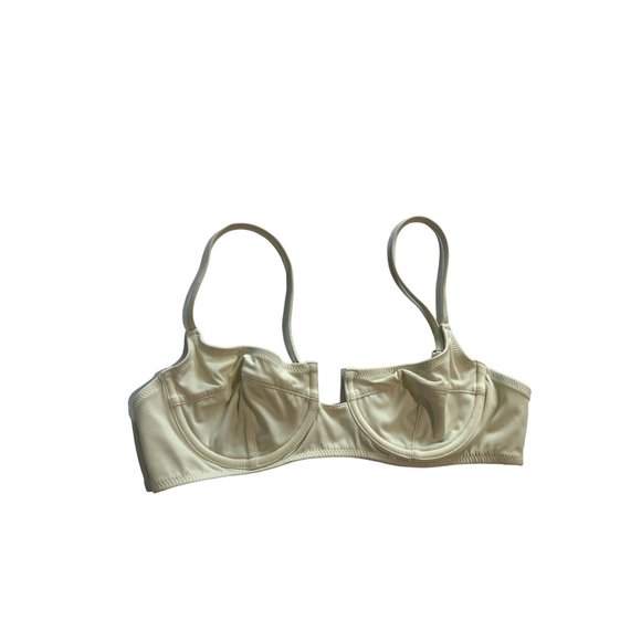 Solid & Striped x Re/Done The Hollywood Bikini Top in Cream - Picture 2 of 4